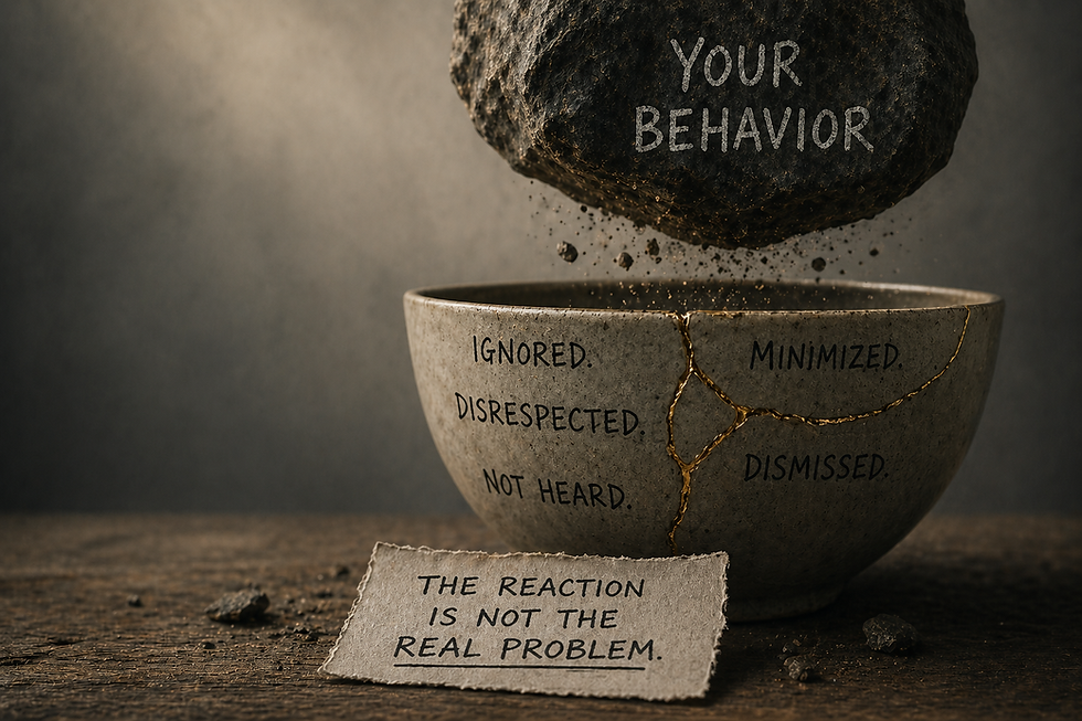 You Don’t Get to Police the Reaction to the Hurt You Caused