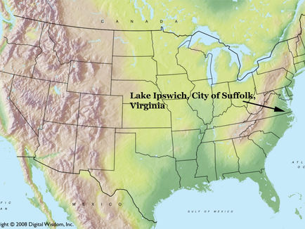 Lake Ipswich, Suffolk Meadows, City of Suffolk, Virginia, USA