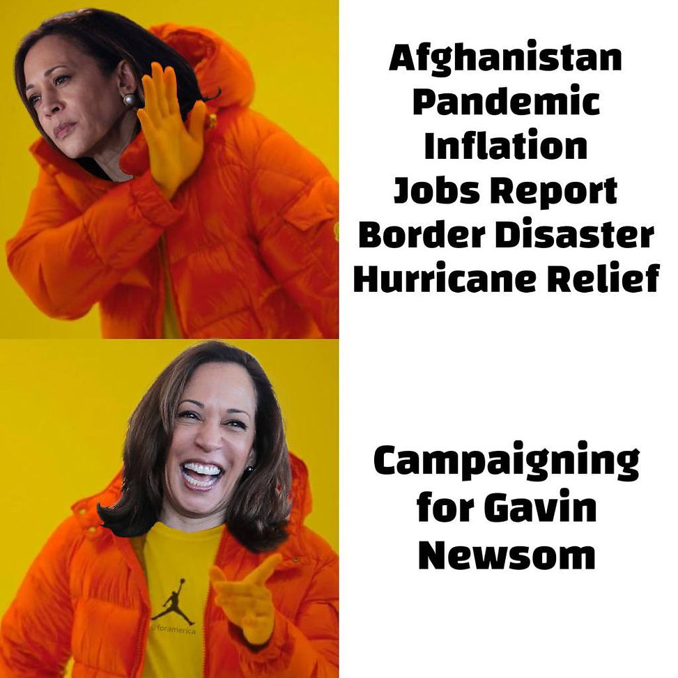 Kamala has her priorities in place.