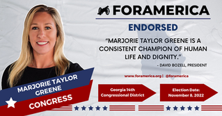ForAmerica Endorses Congresswoman Marjorie Taylor Greene for Re-Election