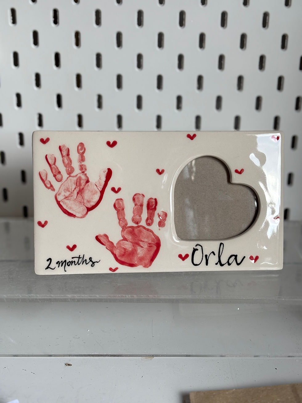 hand prints photo frame