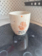 paw print on mug