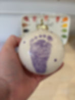 footprint bauble
