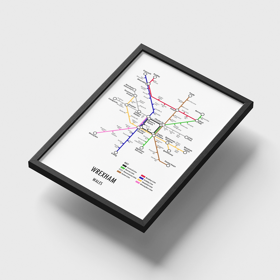 Thumbnail: Wrexham Metro Map