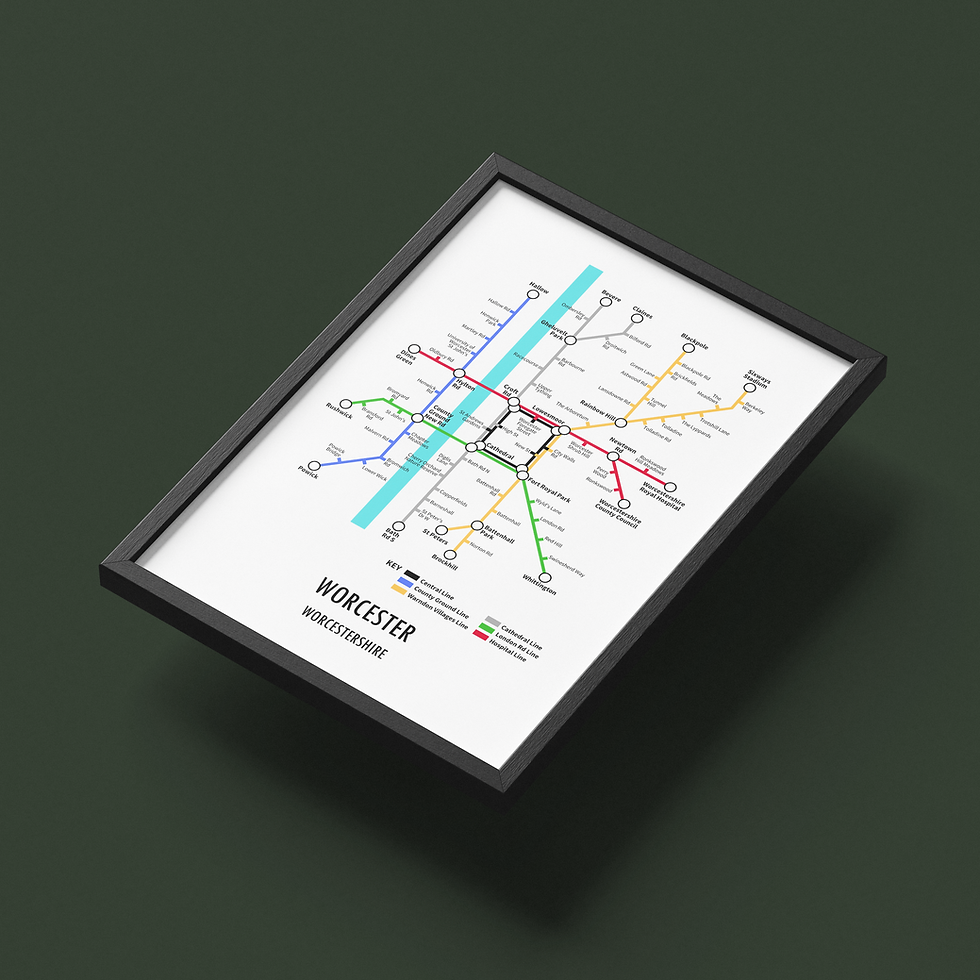 Thumbnail: Worcester Metro Map