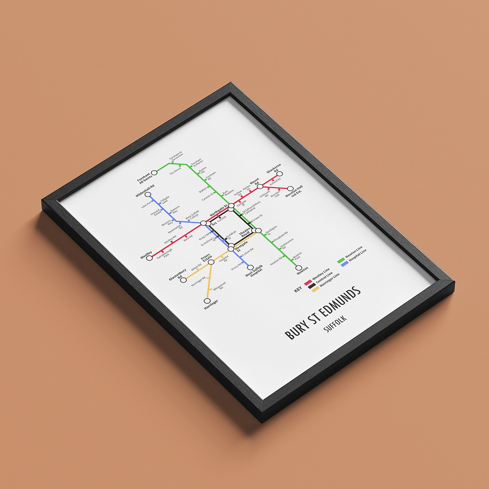 Thumbnail: Bury St Edmunds Metro Map