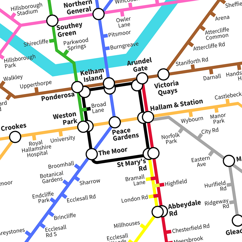 Map of Norwich City Art Print (Various Sizes