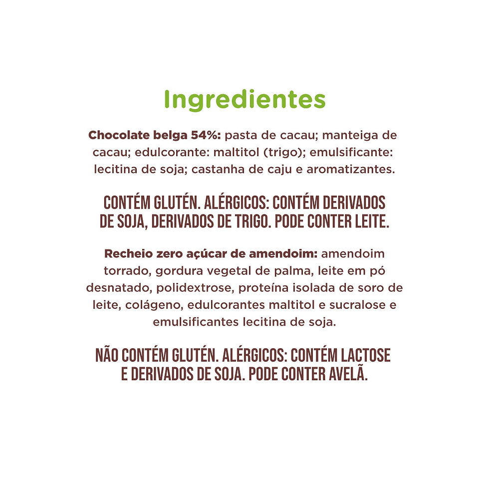 Miniatura: Bombom Luckau Chocolate Belga  Zero Açúcar Creme de Amendoim