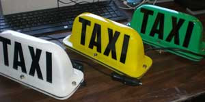 Mini2 Toplight (Magnetic Only with Cig-Cable) marked "TAXI"