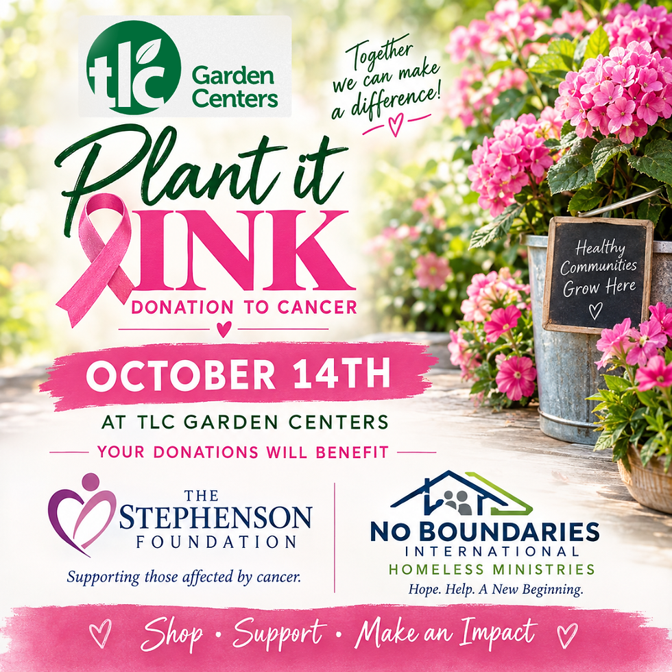 ๐ธ PLANT IT PINK - Fundraiser For Cancer - TLC Memorial