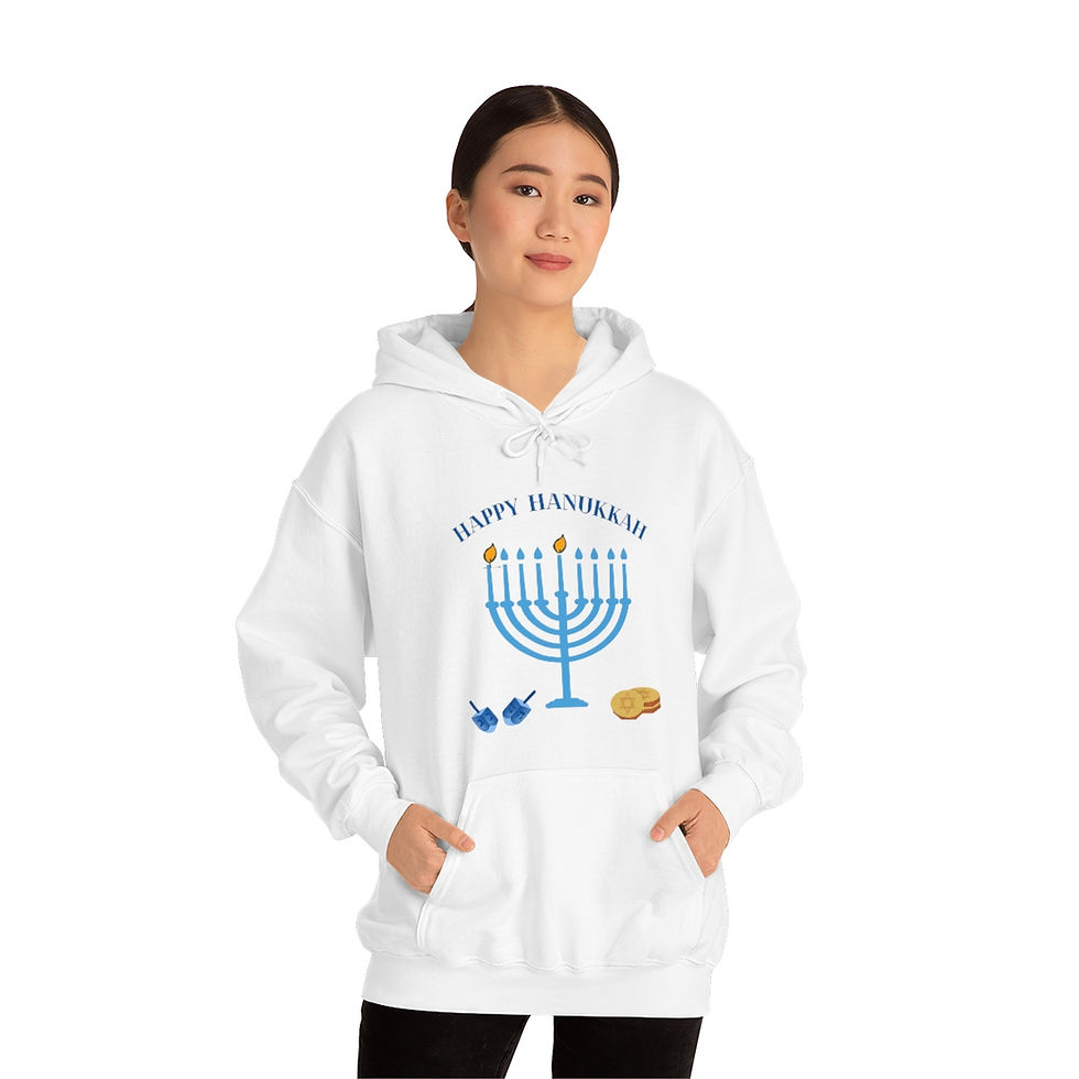 Miniatura: Happy Hanukkah - Unisex Heavy Blend Hooded Sweatshirt