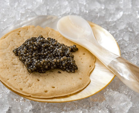 caviar on bread by BulgariCaviar