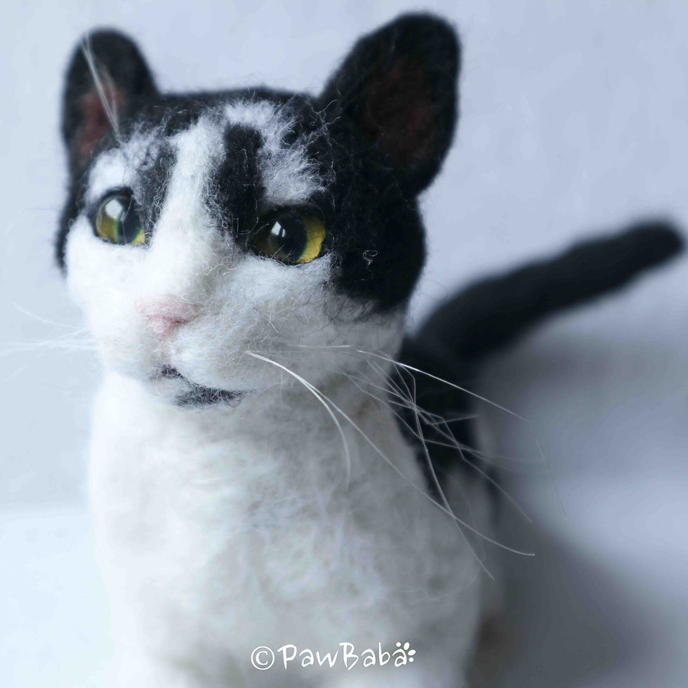 Thumbnail: Needle Felted Cat Sculpture
