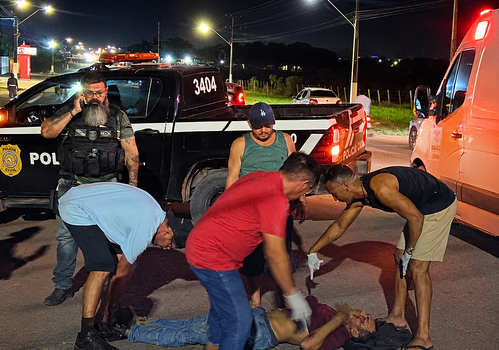 Acidente entre motocicletas deixa homem ferido na PA-140, em Tomé-Açu; outro condutor teria fugido