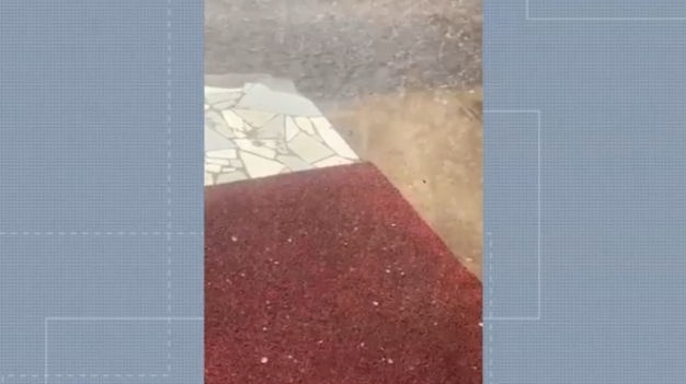 Chuva forte e Granizo (Foto: Reprodução)