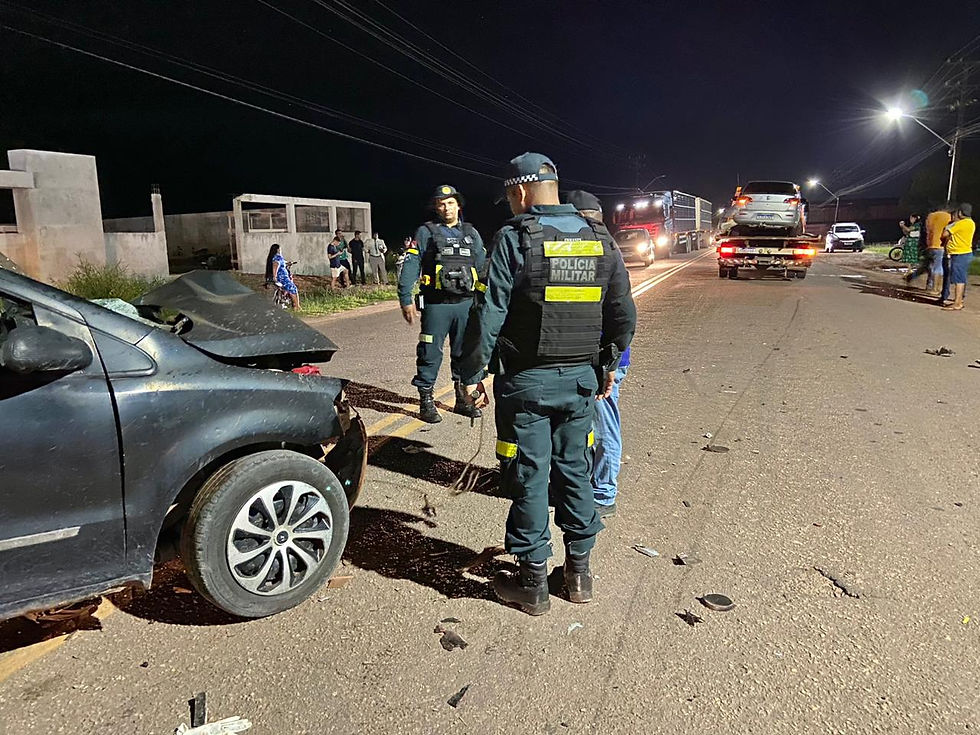 Polícia investiga as circunstâncias da colisão que deixou duas vítimas fatais | Foto: Saiba Agora Pará.