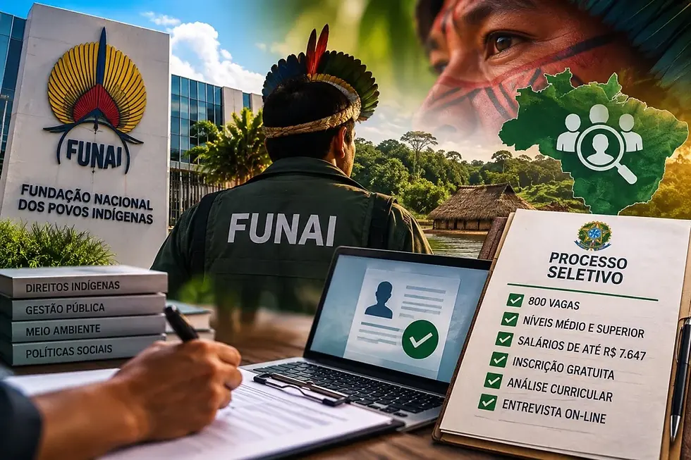 Processo seletivo terá oportunidades para níveis médio e superior em diferentes regiões do país, inscrição gratuita e seleção por análise curricular e entrevista.