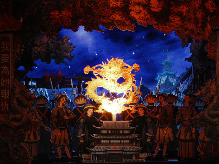 TURANDOT - Szene aus dem ersten Akt.