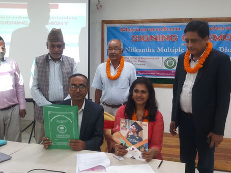 ⚡Dr. Y. Padma, HOD, DBM, has visited Nepal katmandu and Dhading