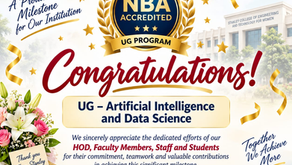 Stanley College Achieves NBA Accreditation for UG – Artificial Intelligence & Data Science