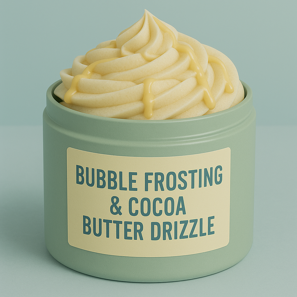 Bubble Frosting & Cocoa Butter Drizzle RECIPE - Instant Download