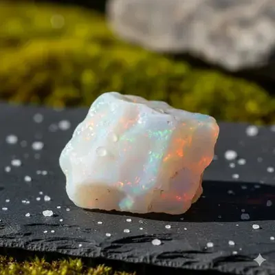 Cuarzo opalo blanco