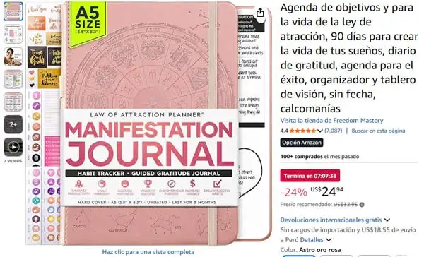 agenda de objetivos para ley de atraccion