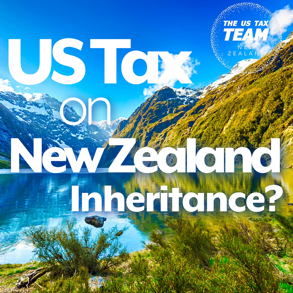 US tax on new zealand inhertance