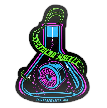 Speedlab "The Beaker" 4.62" Sticker