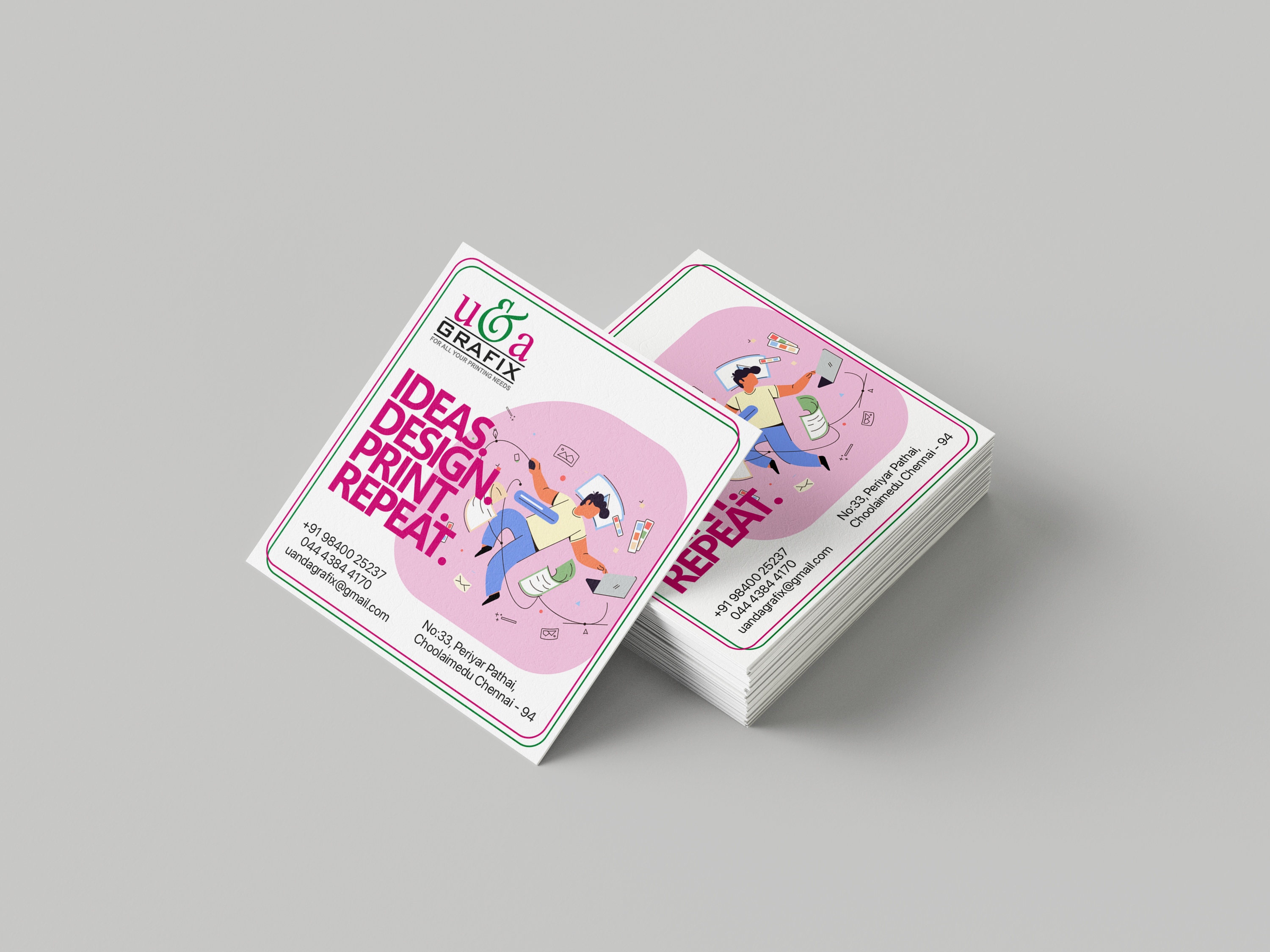 Square Visiting Card