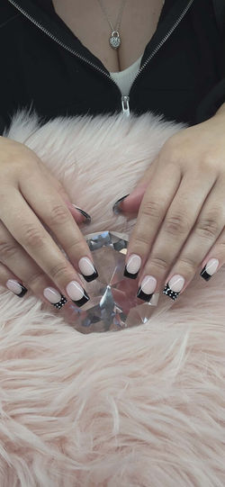 Black french tips