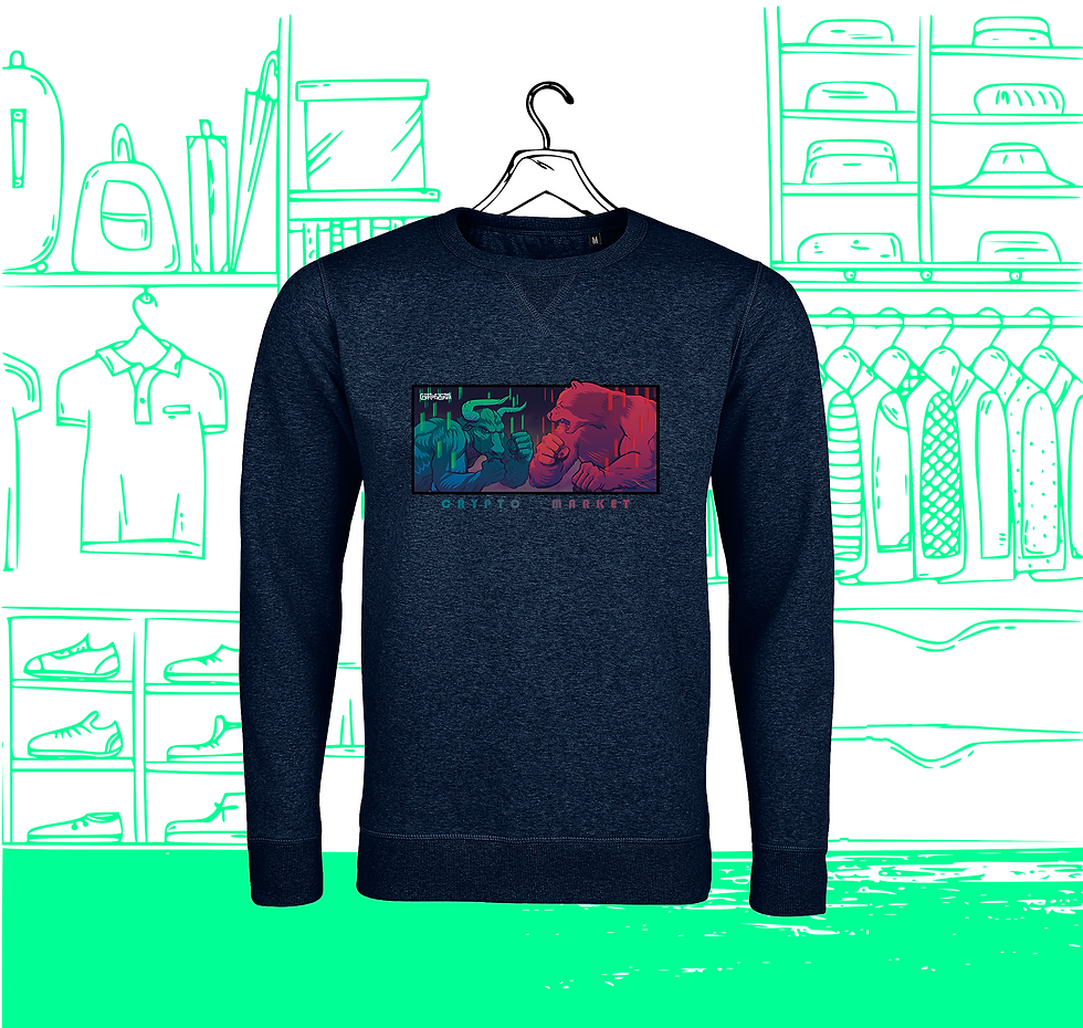 Miniaturbild: Herren-Sweatshirt Bull vs. Bear Visual Face