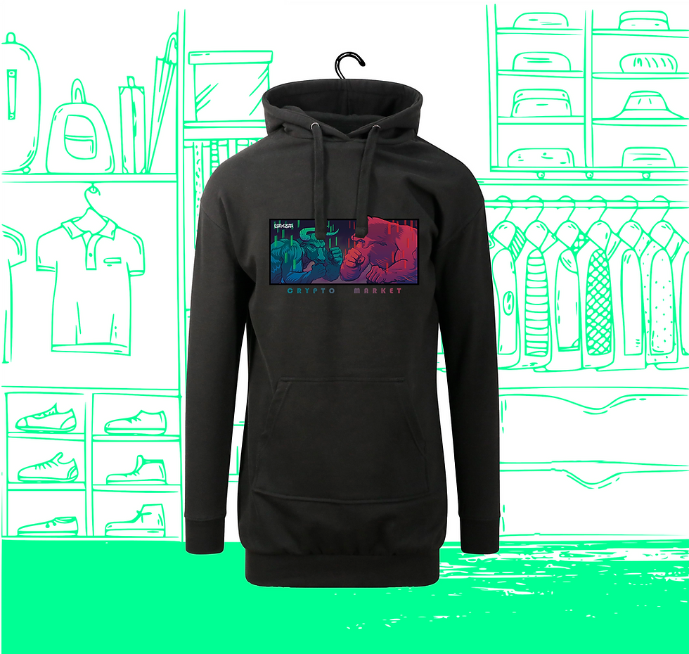 Damen Sweatshirt Kleid Hoodie Bull vs Bear Visuel Face