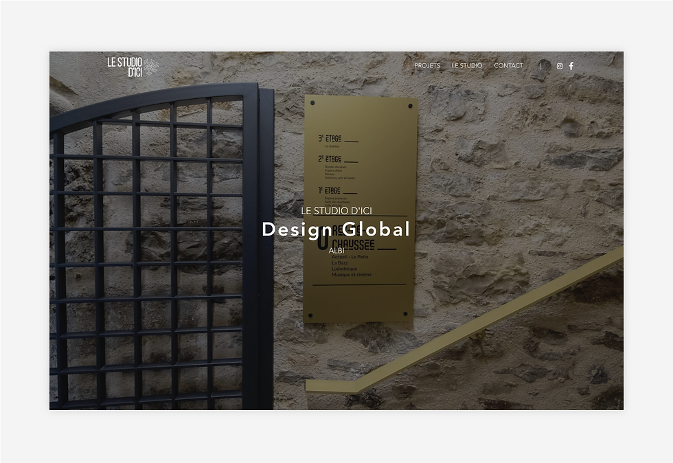 exemple site vitrine agence studio d'ici