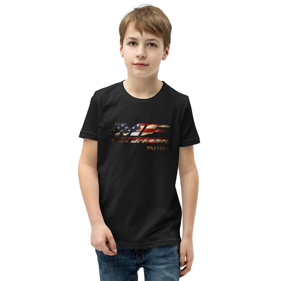 Thumbnail: MotoFresh Minis American Flag Youth Short Sleeve T-Shirt