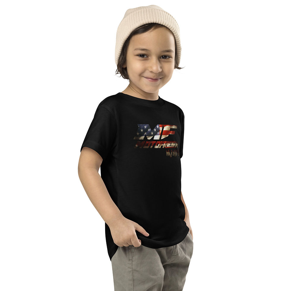 Thumbnail: MotoFresh Minis American Flag Toddler Short Sleeve Tee