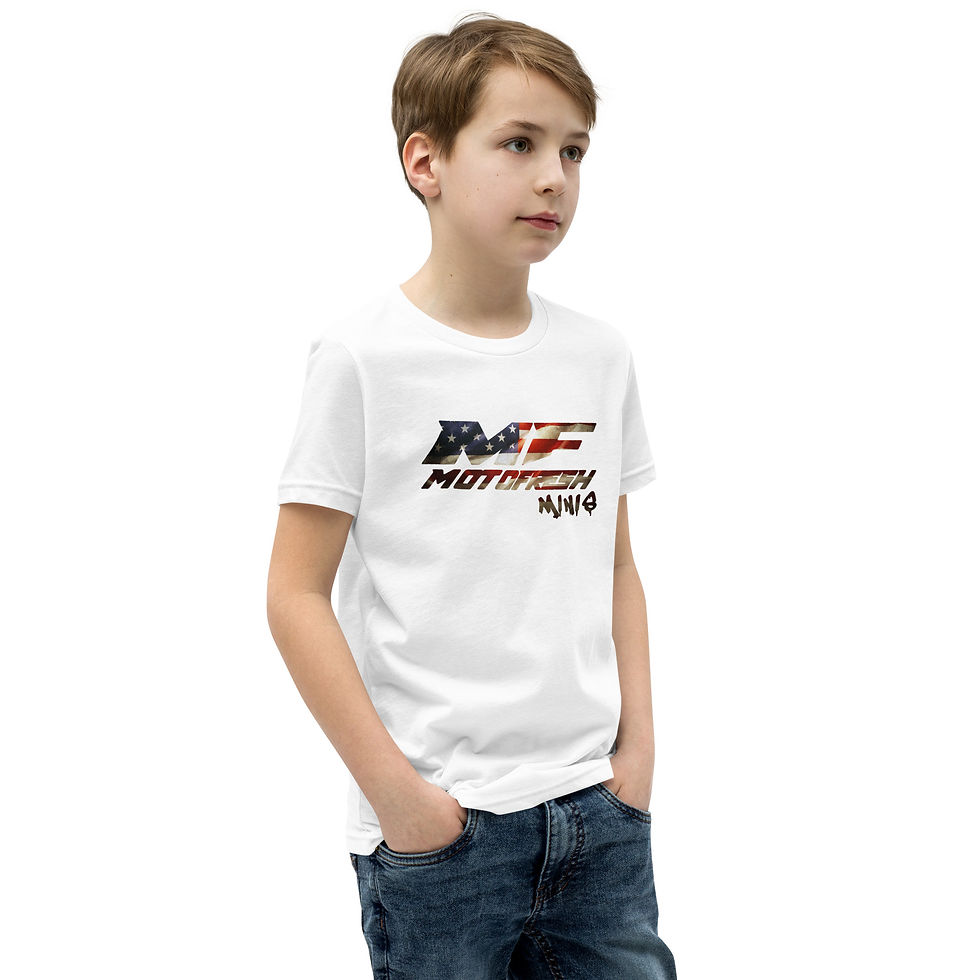Thumbnail: MotoFresh Minis American Flag Youth Short Sleeve T-Shirt