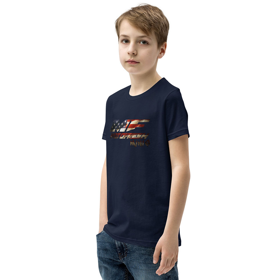 Thumbnail: MotoFresh Minis American Flag Youth Short Sleeve T-Shirt