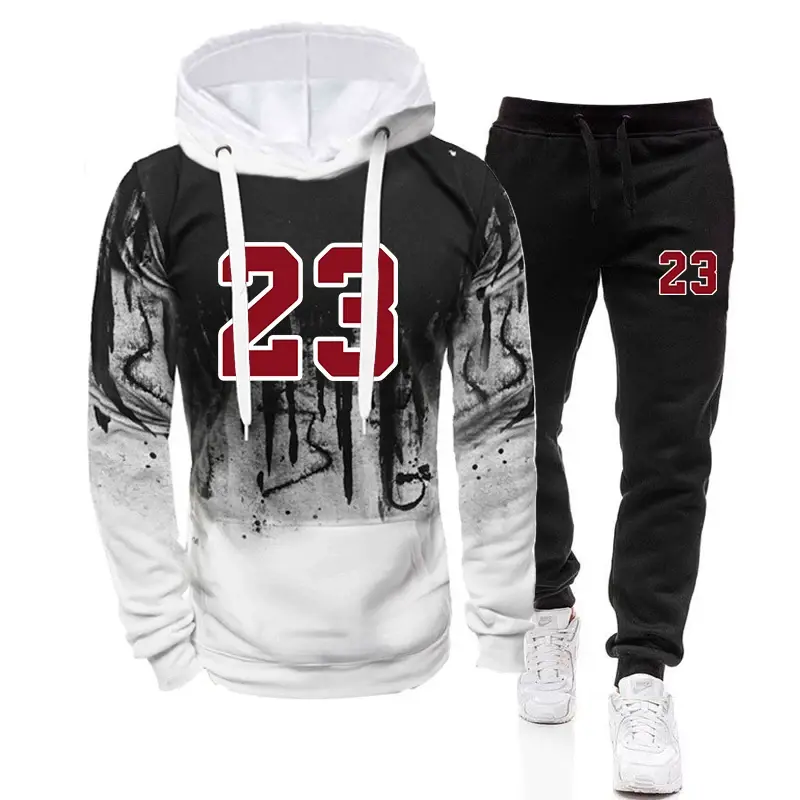Miniatura: Hoodies casuais jogging moletom para homens topo moda confortável outono invern