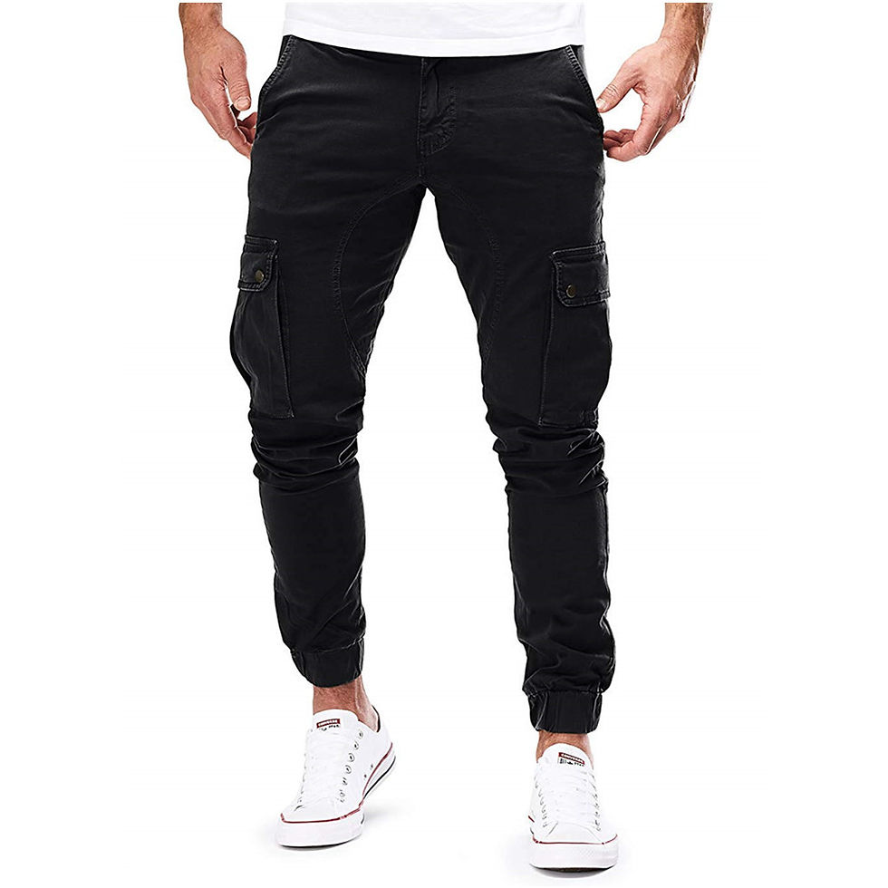 Miniatura: Calças masculinas finas moda casual jogger calças 2020 streetwear calças de c