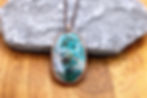 Thumbnail: Oval Chrysocolla and Copper Pendant