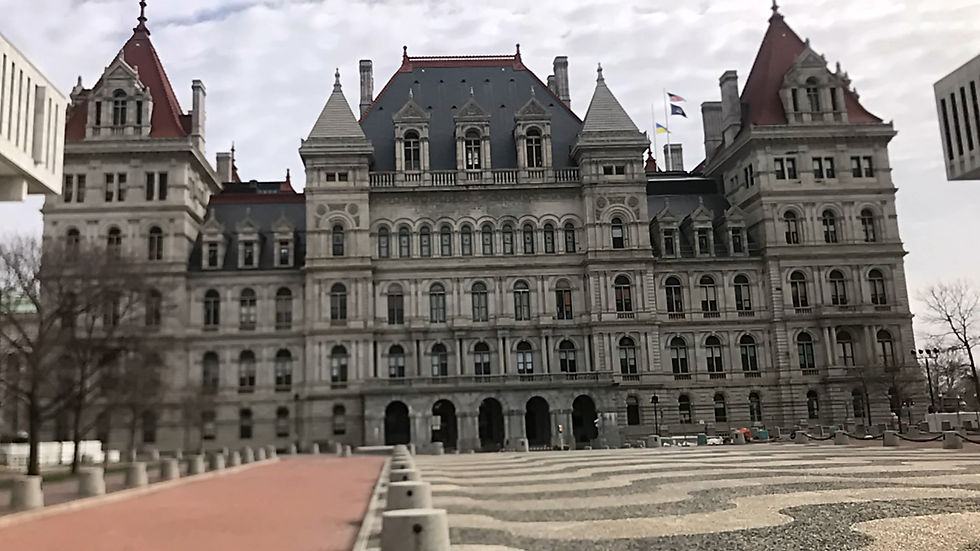 Capitolio del estado de Nueva York en Albany, fotografía de archivo