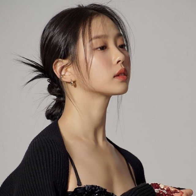 Low Bun Korean Hairstyle