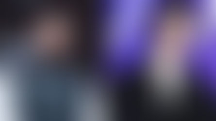 Side-by-side images of Heeseung during I-LAND and his later years performing with ENHYPEN.