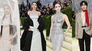 Lisa, Jisoo, Jennie, Rosé, Karina and other K-pop stars at Met Gala 2026 showcasing their outfits based on the “Fashion Is Art” theme