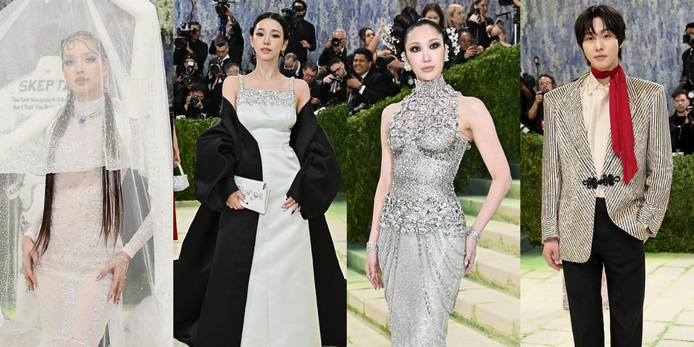 Lisa, Jisoo, Jennie, Rosé, Karina and other K-pop stars at Met Gala 2026 showcasing their outfits based on the “Fashion Is Art” theme