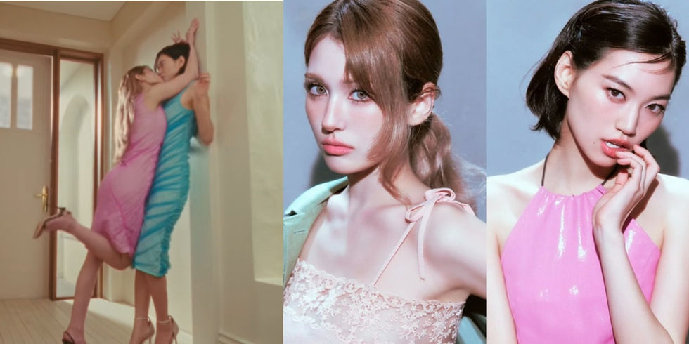 Jeon Somi and Kim Doyeon in I.O.I 2026 comeback teaser featuring a viral scene that sparked fan discussions