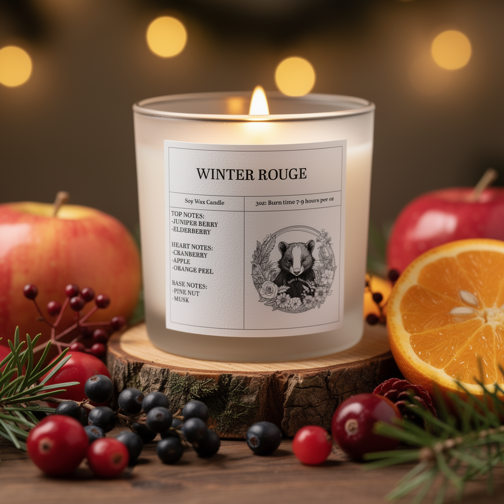 Winter Rouge Candle