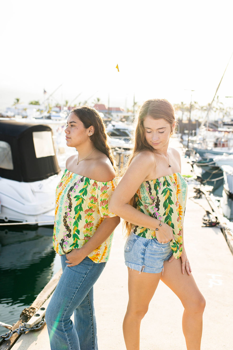 Thumbnail: Lei of Hawaii off shoulder top