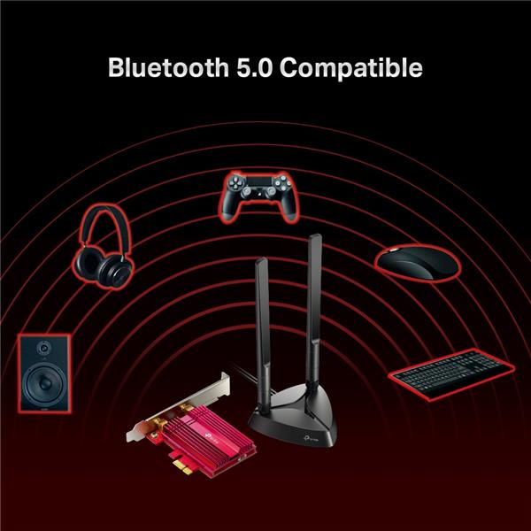 Miniatyrbild: TP-Link AX3000 Wi-Fi 6 Bluetooth 5.0 PCIe Adapter /Archer TX3000E
